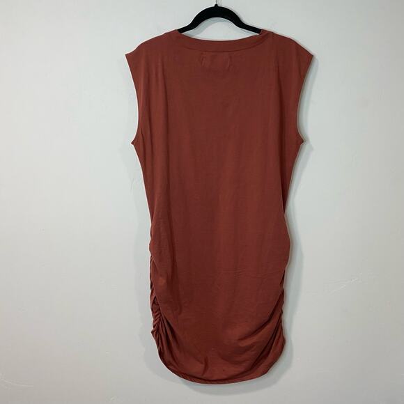 Free People Beach Women's Dress Jacinta Mini Tulip Wrap Red Large Cotton - Picture 7 of 9